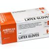 American Safety Disposable Orange Gloves Medium Latex Work-5