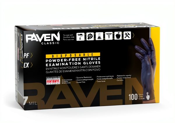 Pavo Nitrile Gloves Powder Free 6mil 100 Count Box-7
