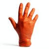 American Safety Disposable Orange Gloves Medium Latex Work-1