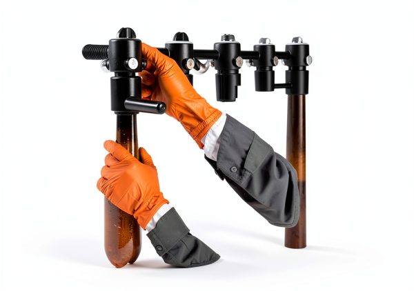 American Safety Disposable Orange Gloves Medium Latex Work-7