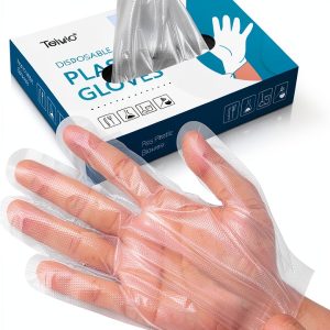 Plastic Gloves Household Cleaning Food Handling Protection-0