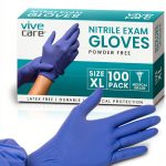 Vive Nitrile Gloves Latex Free Chemical Protection Medical-0