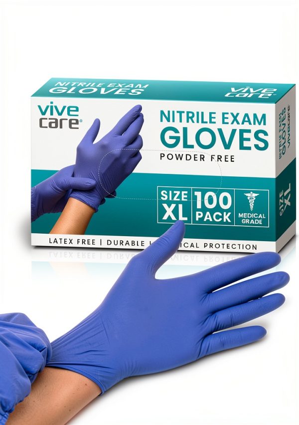 Vive Nitrile Gloves Latex Free Chemical Protection Medical-0