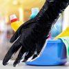 TRONEX Black Disposable Gloves Heavy Gauge Latex Free-1