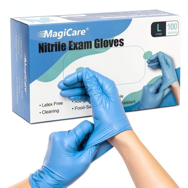 MagiCare Nitrile Gloves Disposable Medical Grade Food Safe-0