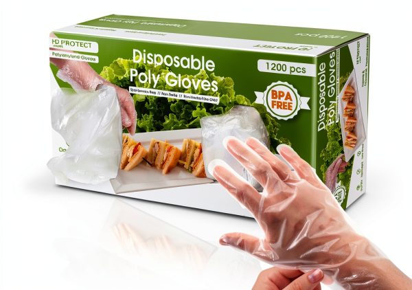 Keppi Disposable Gloves Food Safe BPA Latex Free 1200 Pack-0