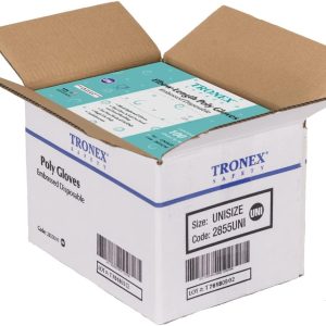 TRONEX Black Disposable Gloves Heavy Gauge Latex Free-0